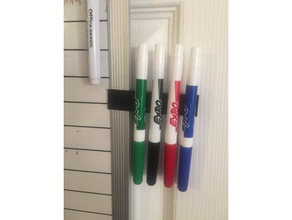 whiteboard dry-erase pen clip holder marker expo 3d print model - Mito3D