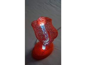 female body lamp household 3d voronoi bedside torso lampe led nachttischlampe nachttisch 3d print model - Mito3D
