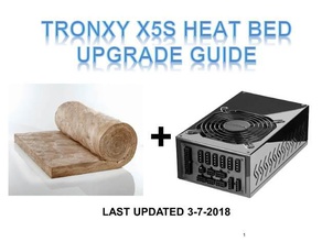 x5s di calore a letto gli aggiornamenti Le stampanti 3d heatbed lettino riscaldato tronxy aggiornamento 3d print model - Mito3D