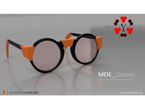 mde düz gözlük seti 3d baskı anet a8 3d print model - Mito3D
