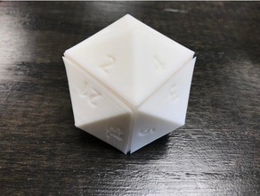 d24 venti-quattro facce del cubo di sei a quattro dei prismi i dadi 3d print model - Mito3D