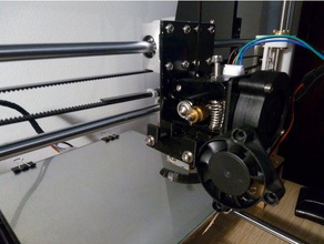 anet a8 feeder access 3d printer parts extruder fan upgrade 3d print model - Mito3D