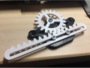 rack pinion engineering gear gears 3d print model - Mito3D