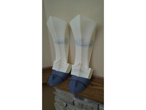 perna armadura chifre do dedo pé traje 3d print model - Mito3D