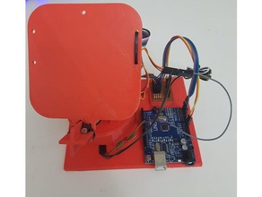 solar tracker 3d printing 9g servo arduino uno energy micro robot robotics panel 3d print model - Mito3D