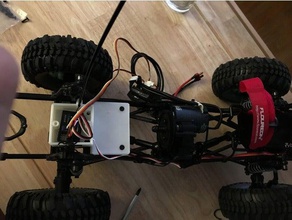 aksiyel scx10 radyo kutusu esc monte edin r c araçlar aksiyal 3d print model - Mito3D