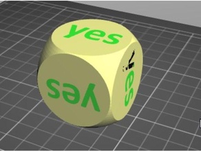 yes dice 3d print model - Mito3D