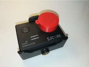 sjcam sj5000 sj5000x elite camera cam cap cover len plus protector sj500 sport 3d print model - Mito3D