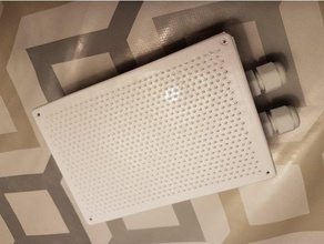 mean well lrs-50-5 coperchio della scatola di 45 fori ventilazione parti ricambio 3d print model - Mito3D