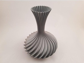 curly vase 3d print model - Mito3D
