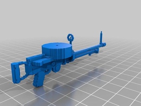 3d-slash lewis machine gun mount stl 3d print model - Mito3D