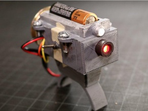 picles de rick canhão laser morty adereços dos desenhos animados cosplay diodo emissor luz leds rickandmorty 3d print model - Mito3D
