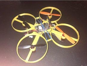 micro brushed quadcopter fpv frame r c vehicles 85 85mm 8520 drone mini quad tiny whoop 3d print model - Mito3D