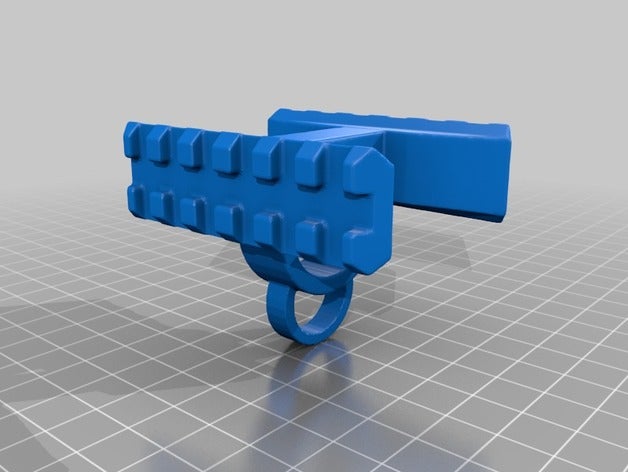 remington 870 rail adapter sling point airsoft m870 shotgun 3D print model - Mito3D