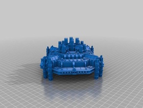 imparatorluk yıldız kale araç scifi uzay istasyonu 3d print model - Mito3D