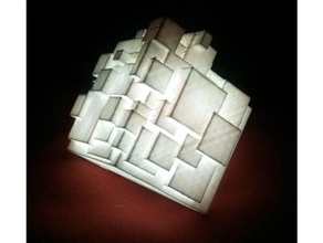 lampe 3 sculptures le cristal cube conçu vr lueur la gravité de l'esquisse lumière led oculus rift sculpture réalité virtuelle 3d print model - Mito3D