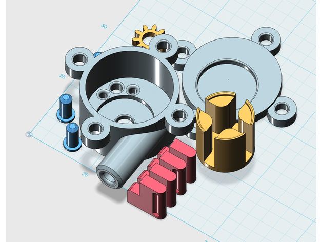 motor de aire diy rotary 3D print model - Mito3D