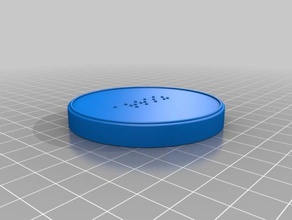 tap n bote braille arroz organización parte superior la tapa 3d print model - Mito3D