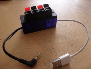 alto-falante bloco de amp pam8403 gabinete eletrônica amplificador openscad 3d print model - Mito3D