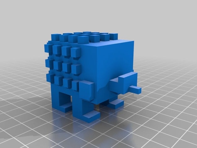 crossy road riccio animali il herisson ouri o 3D print model - Mito3D