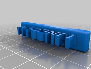 lincoln placca segni e loghi 3d print model - Mito3D