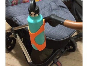 carrinho de criança suporte da garrafa 3d print model - Mito3D