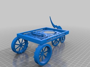 copy leonardo da vinci's self-propelled cart 3d printing 3d print model - Mito3D