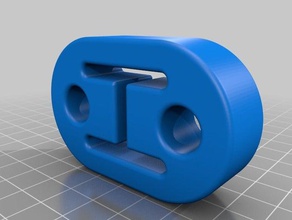 exhaust insulators hanger automotive insulator tpu 3d print model - Mito3D