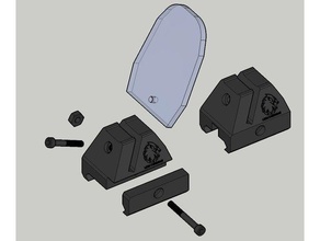 red dot sight de la garde sport et loisirs airsoft accessoires pièces le paintball pistolet 3d print model - Mito3D