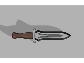 grimgar fantasia di cenere haruhiro coltello oggetti scena anime la lama cosplay haru prop spada 3d print model - Mito3D