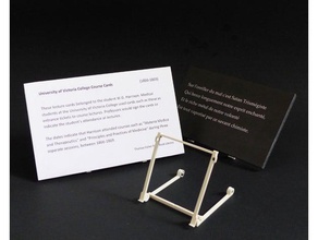 museum-label-signage-Unterstützung verstellbare quick-print Schilder & logos 3d print model - Mito3D