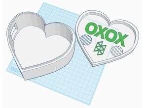 holo-giorno di san giorno valentino, scatola a forma cuore arredamento box dialogo valentino 3d print model - Mito3D