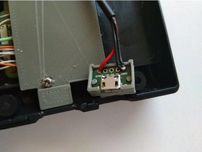 micro-usb-Halterung - Elektronik micro-usb-clamp usb-Halter usb-mount 3d print model - Mito3D