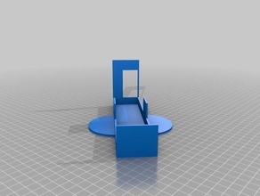 external hard drive stand office 3d print model - Mito3D