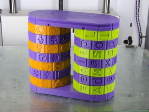 dual-safe mit Zahlenschloss 00 cryptex Container dual Geld-box piggy bank private Geheimnis Sicherheit 3d print model - Mito3D