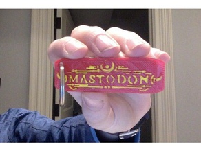 mastodon emperador de arena llavero signos y logotipos el metal la música rock 3d print model - Mito3D