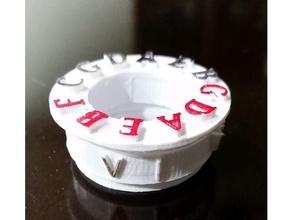 cerchio quinti spinner musica circcleoffifths madewithtinkercad nota di tinkercad 3d print model - Mito3D