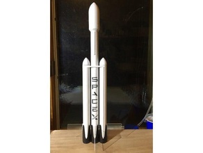 falcon lourd modèle de fusée des véhicules estes 3d print model - Mito3D