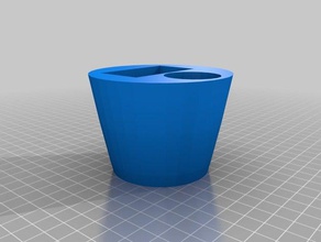 hex cupholder 3d printing 3d print model - Mito3D