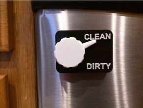 cambia el tamaño lavavajillas indicador fuentes de la casa limpio sucio plato 3d print model - Mito3D