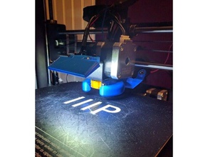 led mount holder maker select v2 3d printer accessories monoprice makerselect wanhao duplicator i3 3d print model - Mito3D
