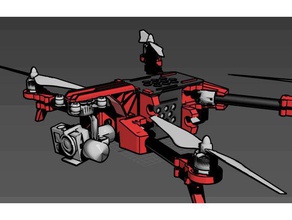 fatboy volare voltus v2 16mm cfr tubo r c i veicoli dji mavic drone pieghevole quadcopter vito 3d print model - Mito3D