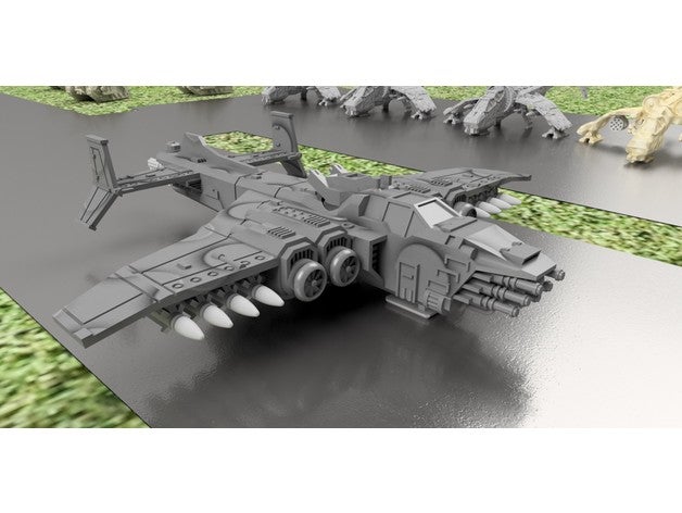 epic scale marauder destroyer games 40k bomber epic epic scale scifi warhammer 40k 3D print model - Mito3D