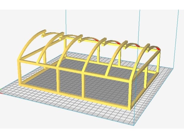 greenhouse model buildings & structures farm 3D print model - Mito3D