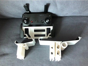 dji mavic remote iphone x & ipad air support hobby pro spark 3d print model - Mito3D