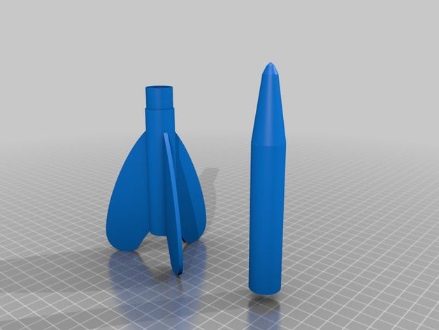 la fusée r c véhicules 3D print model - Mito3D