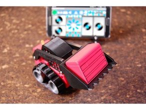 bluetooth mini track loader-Ladegerät r c Fahrzeuge arduino arduino-rc bobcat bobcats fabrikator loader loader-rc 3d print model - Mito3D
