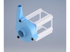 waterpump 88mm engineering mechanical 3d print model - Mito3D
