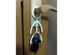 erkekçe kapı kolu kilit kanca ev gereçleri anahtar 3d print model - Mito3D