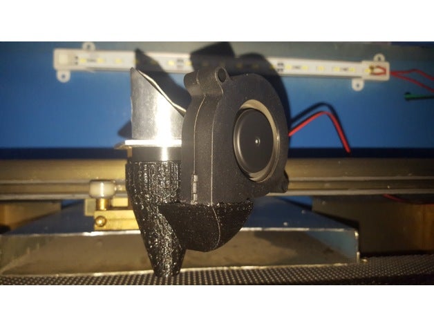 k40 laser fan mount machine tools 3D print model - Mito3D